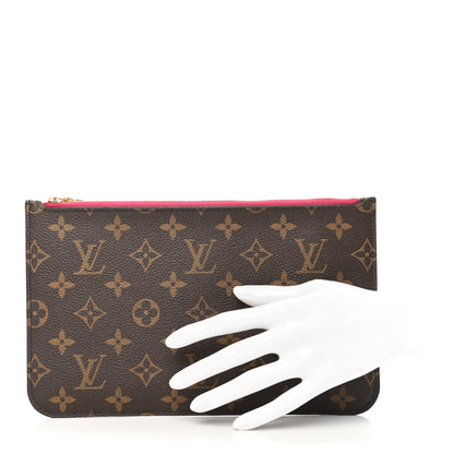 Louis Vuitton Monogram Neverfull MM GM Pochette Pivoine 2 of 7