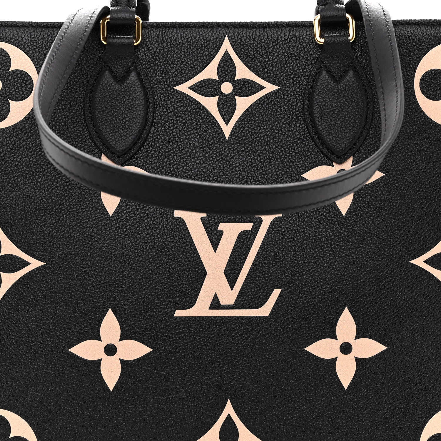 Louis Vuitton Empreinte Monogram Giant Onthego MM Black Beige 7 of 9
