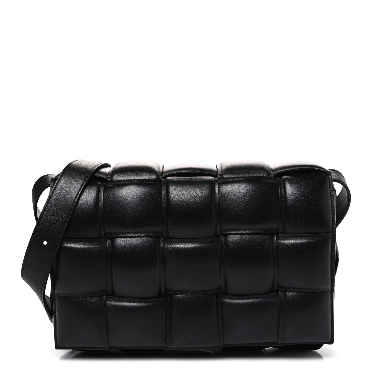 Bottega Veneta Nappa Intrecciato Orto Messenger Bag Black Black 1 of 11