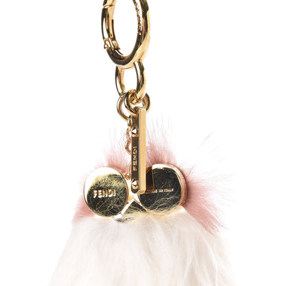 Fendi Mink Alpaca Fur Hypnoteyes Teen Witch Bag Charm White 4 of 4
