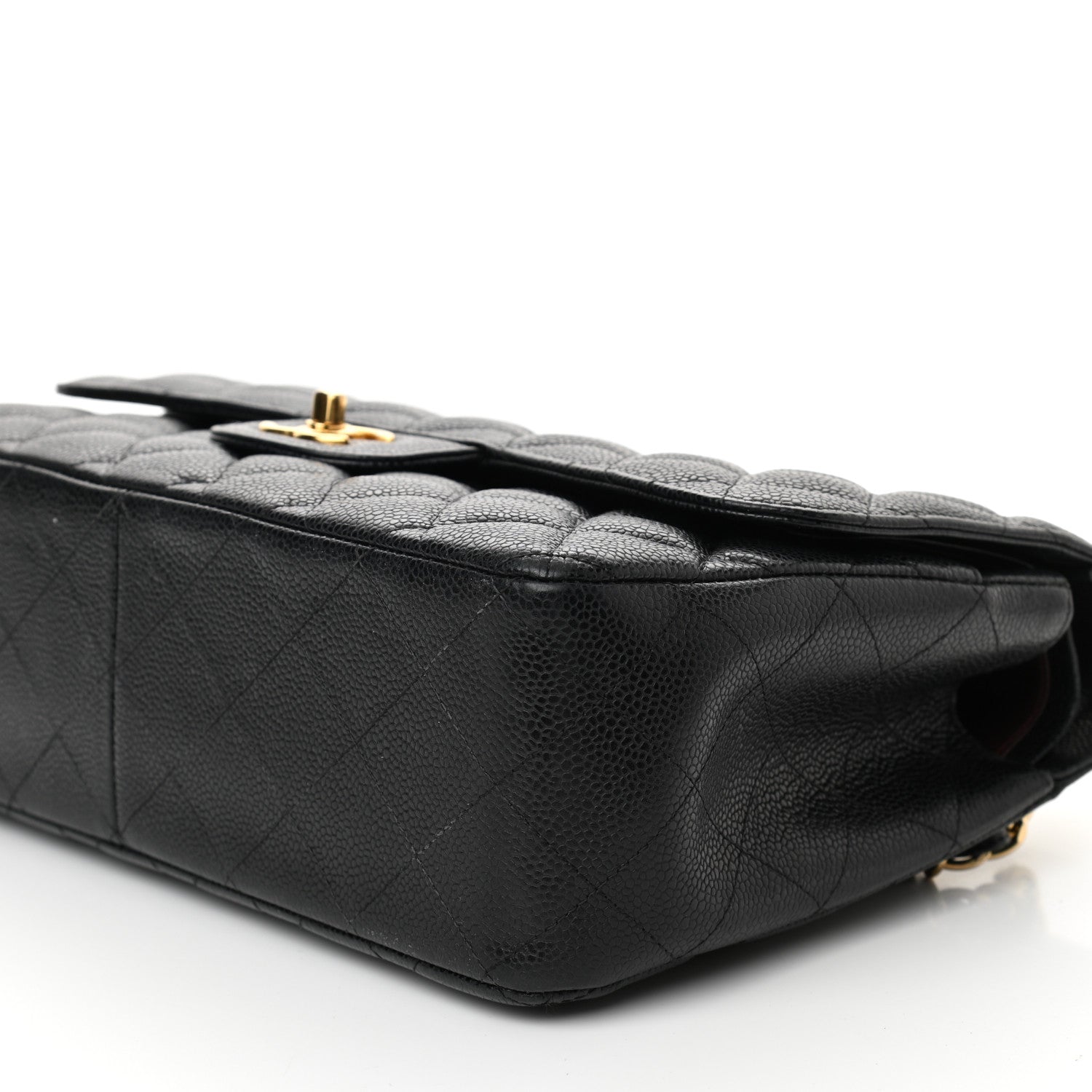 Chanel Caviar Quilted Jumbo Double Flap Black 10 of 12