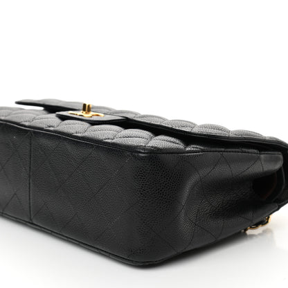 Chanel Caviar Quilted Jumbo Double Flap Black 10 of 12
