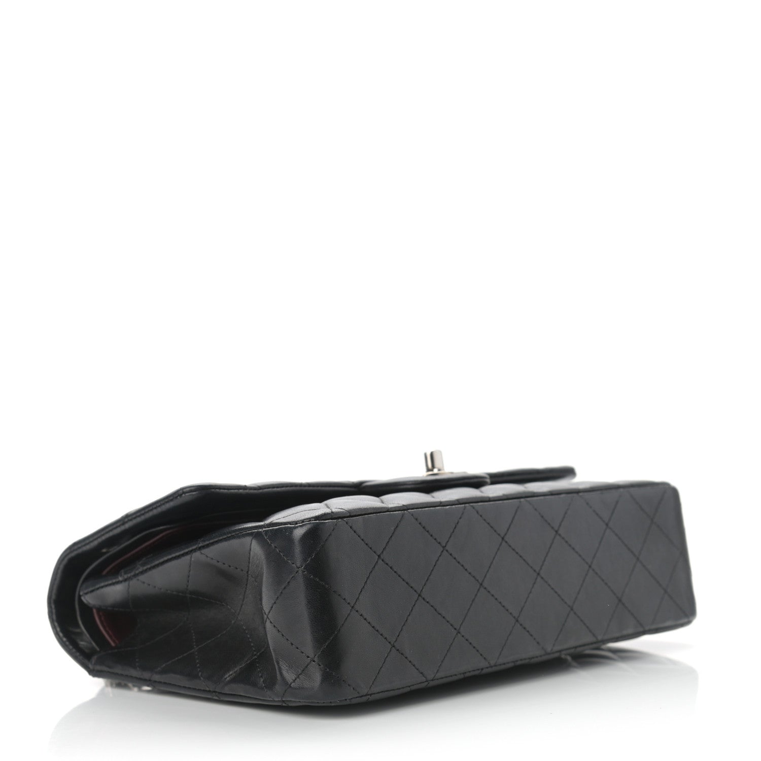 Chanel Lambskin Quilted Medium Double Flap Black 4 of 12