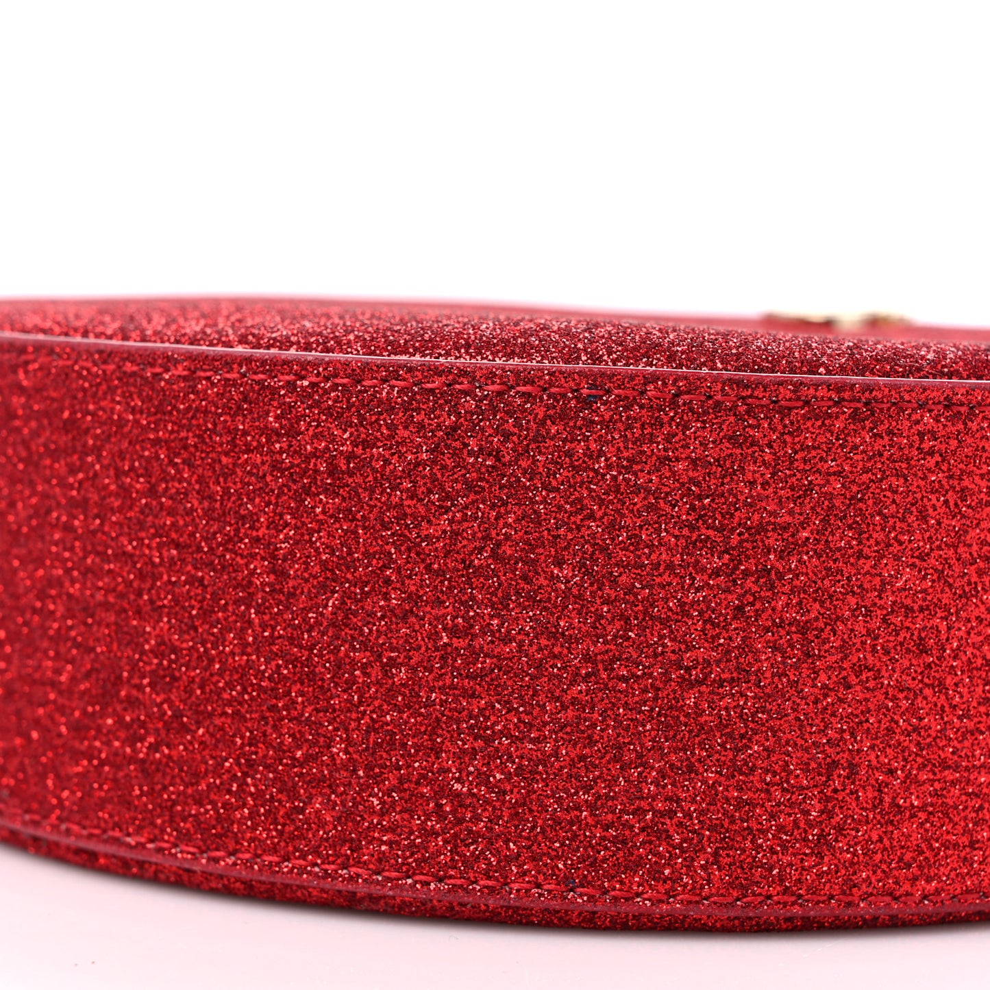 Glitter Round Crossbody Red