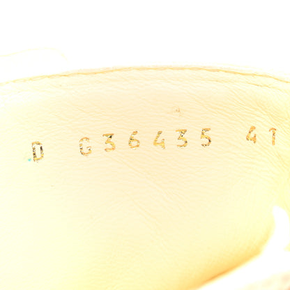 Chanel Fabric CC Lace Up Boots 41 White 8 of 15