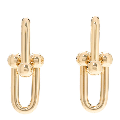 Tiffany 18K Yellow Gold Large HardWear Link Earrings 1 of 5
