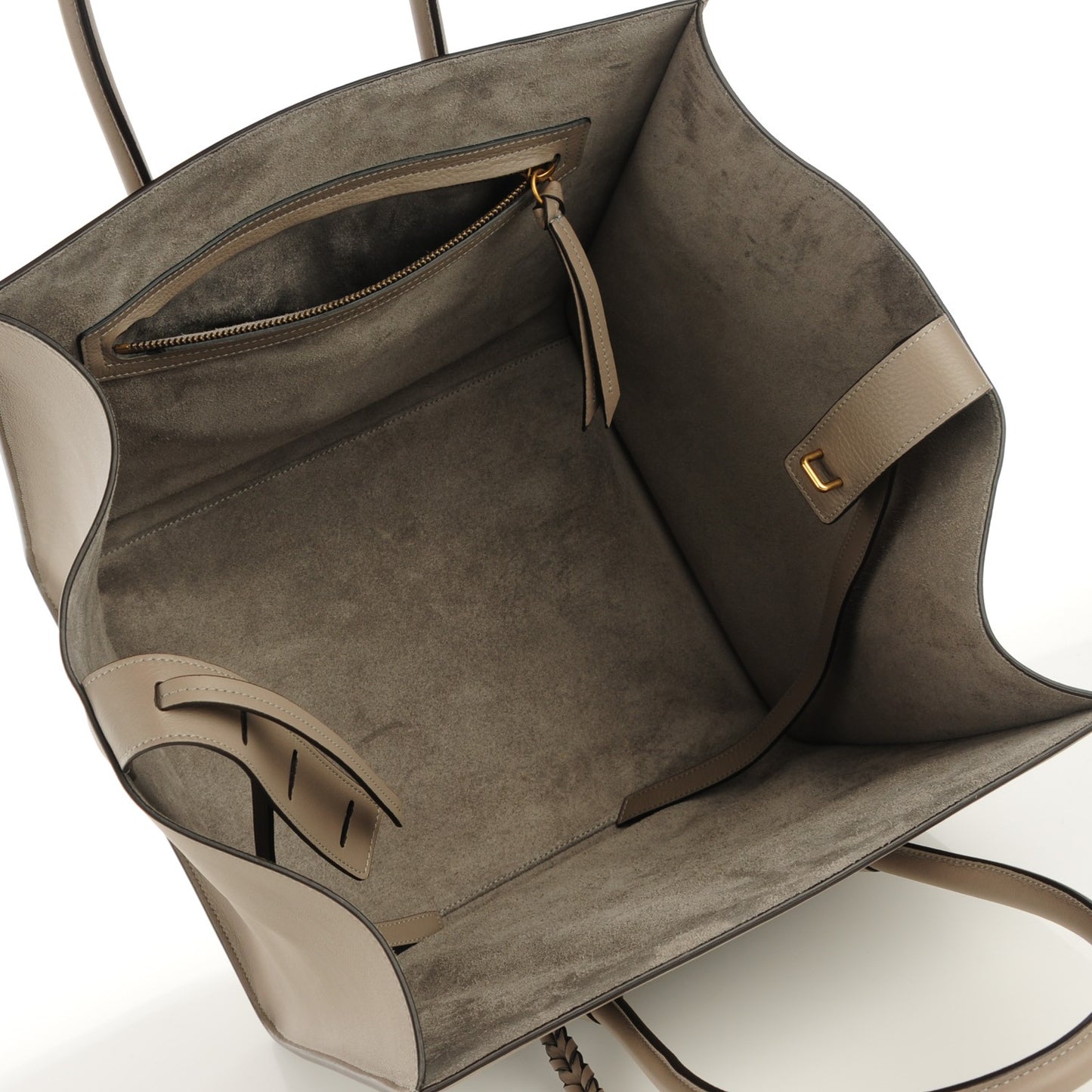 Supple Calfskin Medium Phantom Luggage Medium Grey