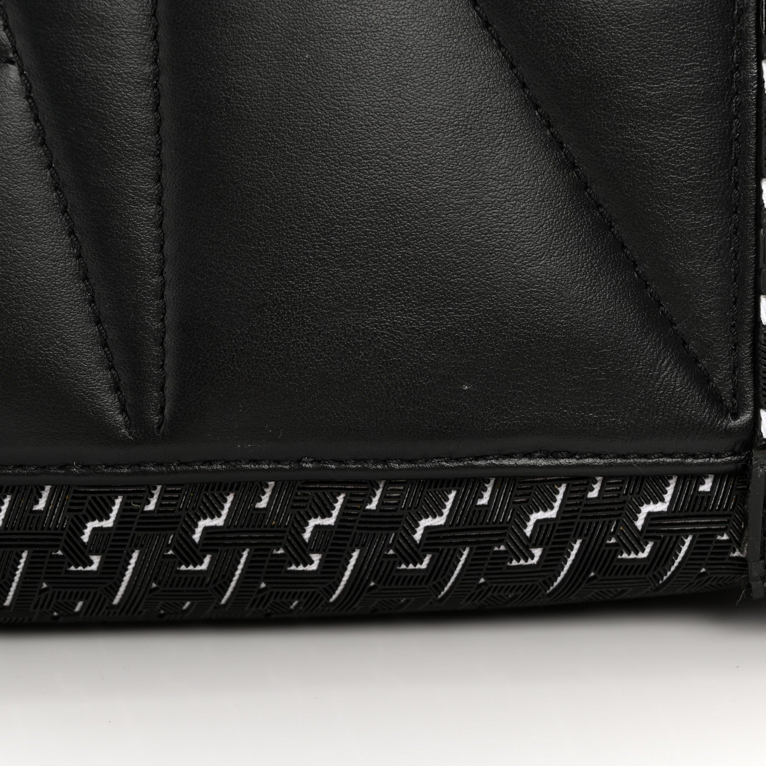 Christian Louboutin Studded Techno CL Sneakender Duffle White Black 10 of 11