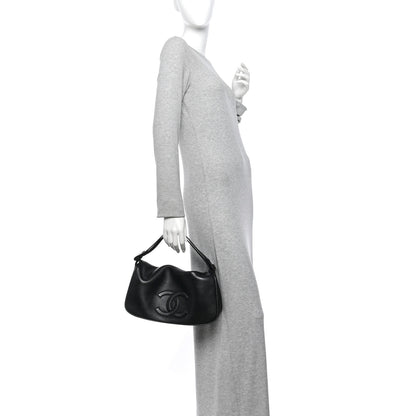 Chanel Lambskin CC Maxi Messenger Bag Black 2 of 10