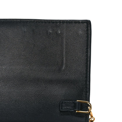 Alexander McQueen Calfskin Studded Skull Wallet on Chain Black 7 of 9