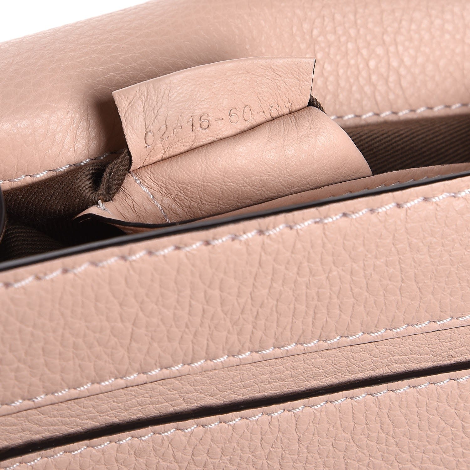 Chloe Calfskin Mini Marcie Round Crossbody Bag Blush Nude 7 of 7