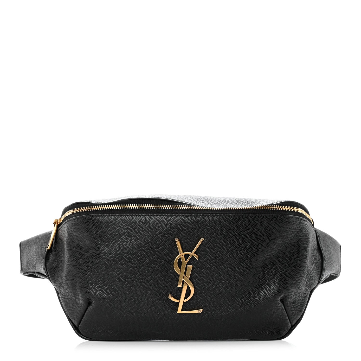 Saint Laurent Grain De Poudre Monogram Belt Bag Black 1 of 15