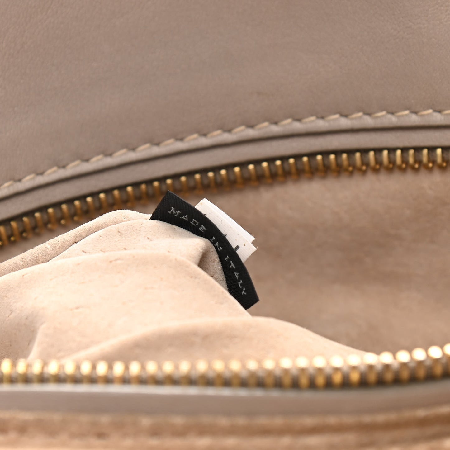 City Calfskin Foldover Pushlock Top Handle Satchel Argilla