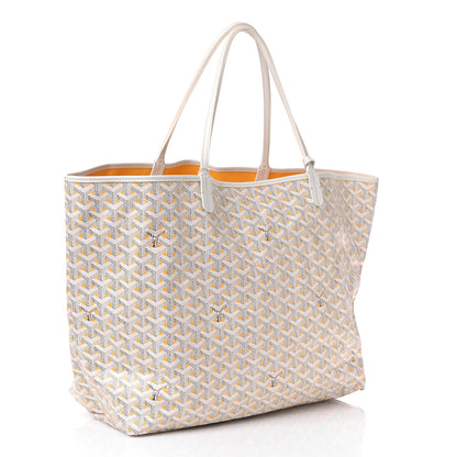 Goyard Goyardine Saint Louis Claire Voie GM White Yellow 4 of 11