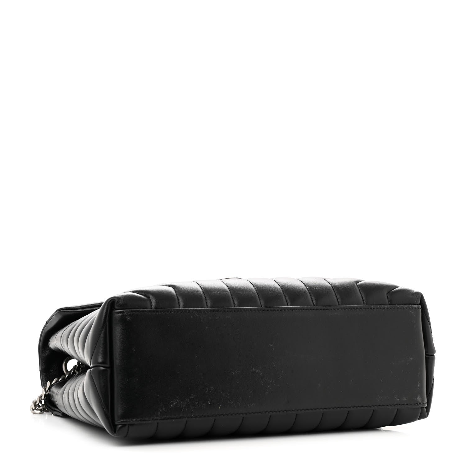 Saint Laurent Calfskin Y Quilted Monogram Medium Loulou Chain Satchel Black 4 of 17