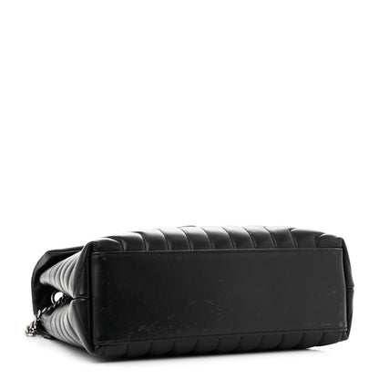 Saint Laurent Calfskin Y Quilted Monogram Medium Loulou Chain Satchel Black 4 of 17