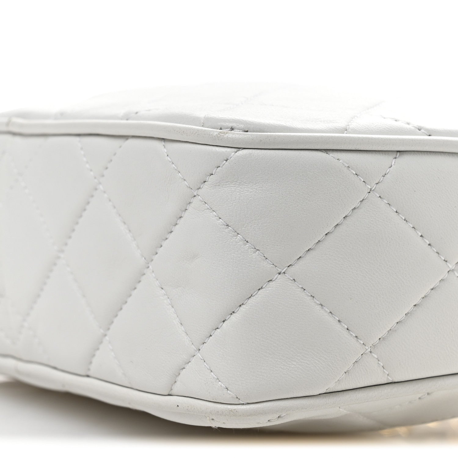 Chanel Lambskin Quilted Tassel Camera Case White 10 of 11