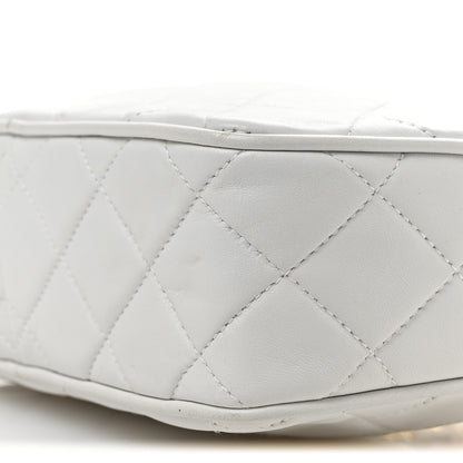 Chanel Lambskin Quilted Tassel Camera Case White 10 of 11