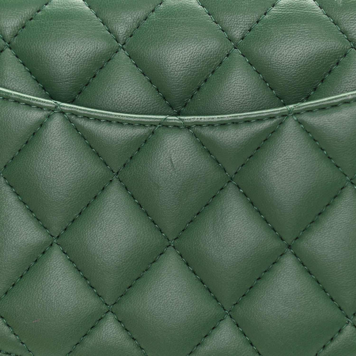 Chanel Lambskin Quilted Mini Rectangular Flap Green 12 of 13
