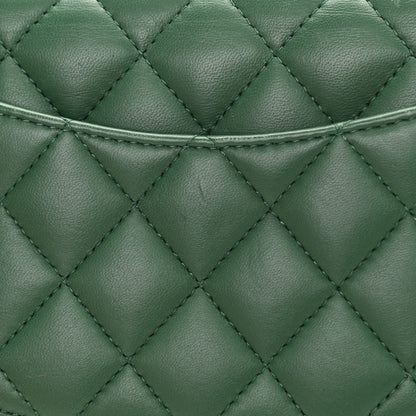 Chanel Lambskin Quilted Mini Rectangular Flap Green 12 of 13