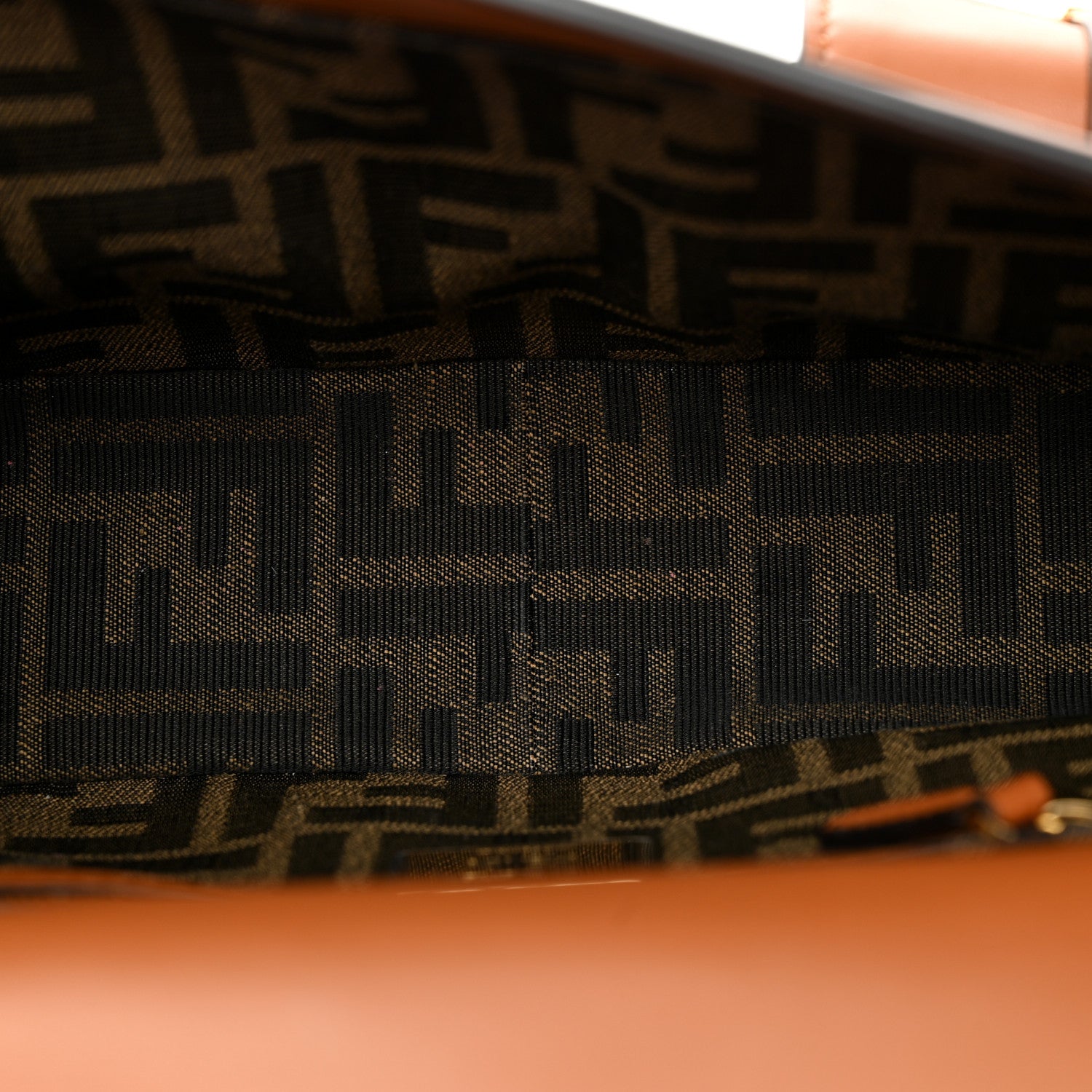 Fendi Shiny Nappa Multipocket Baguette Brandy 5 of 12