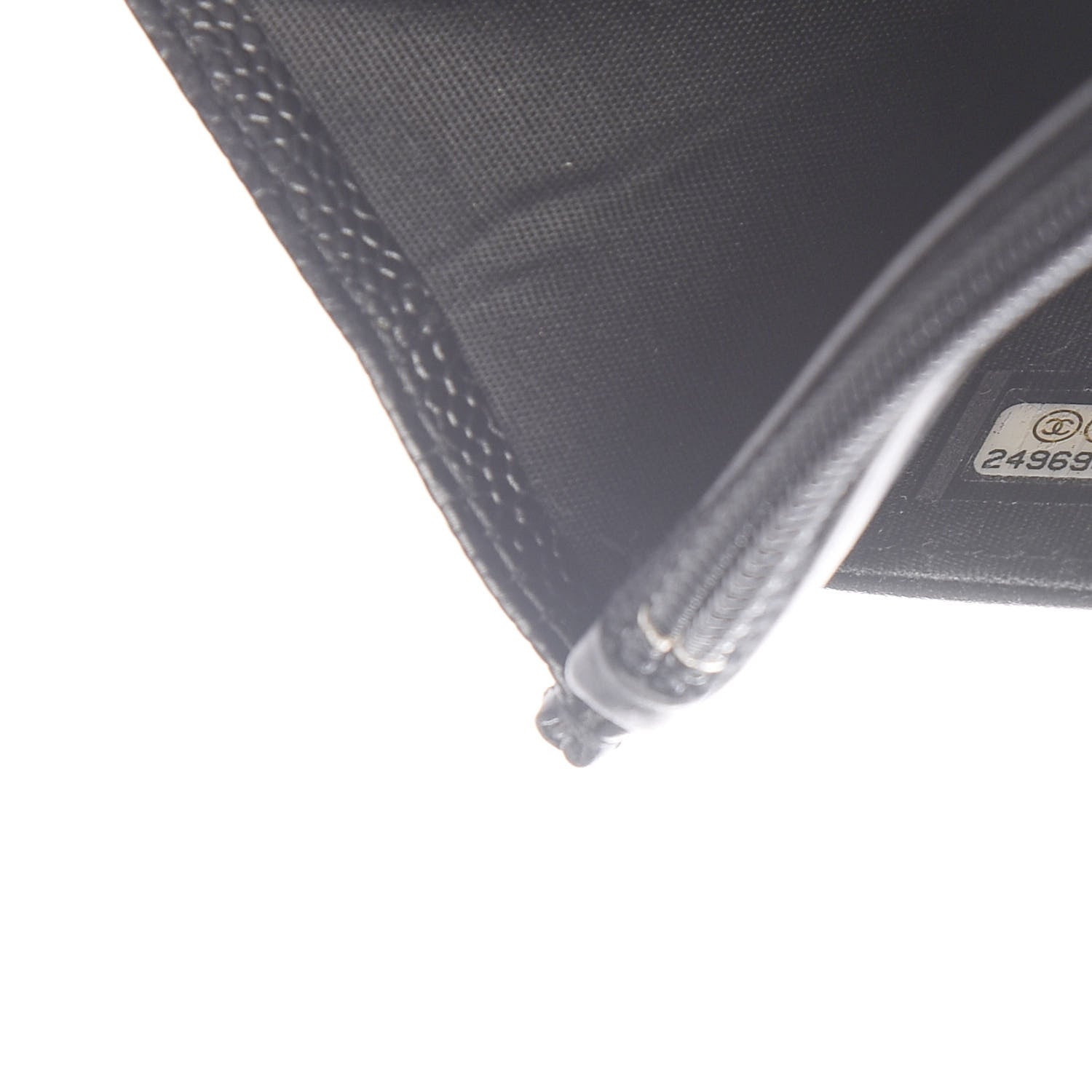 Chanel Caviar Chevron Quilted Boy Wallet On Chain WOC Black 7 of 10