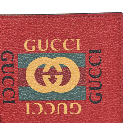 Gucci Calfskin Logo Bi-Fold Wallet Red 8 of 9
