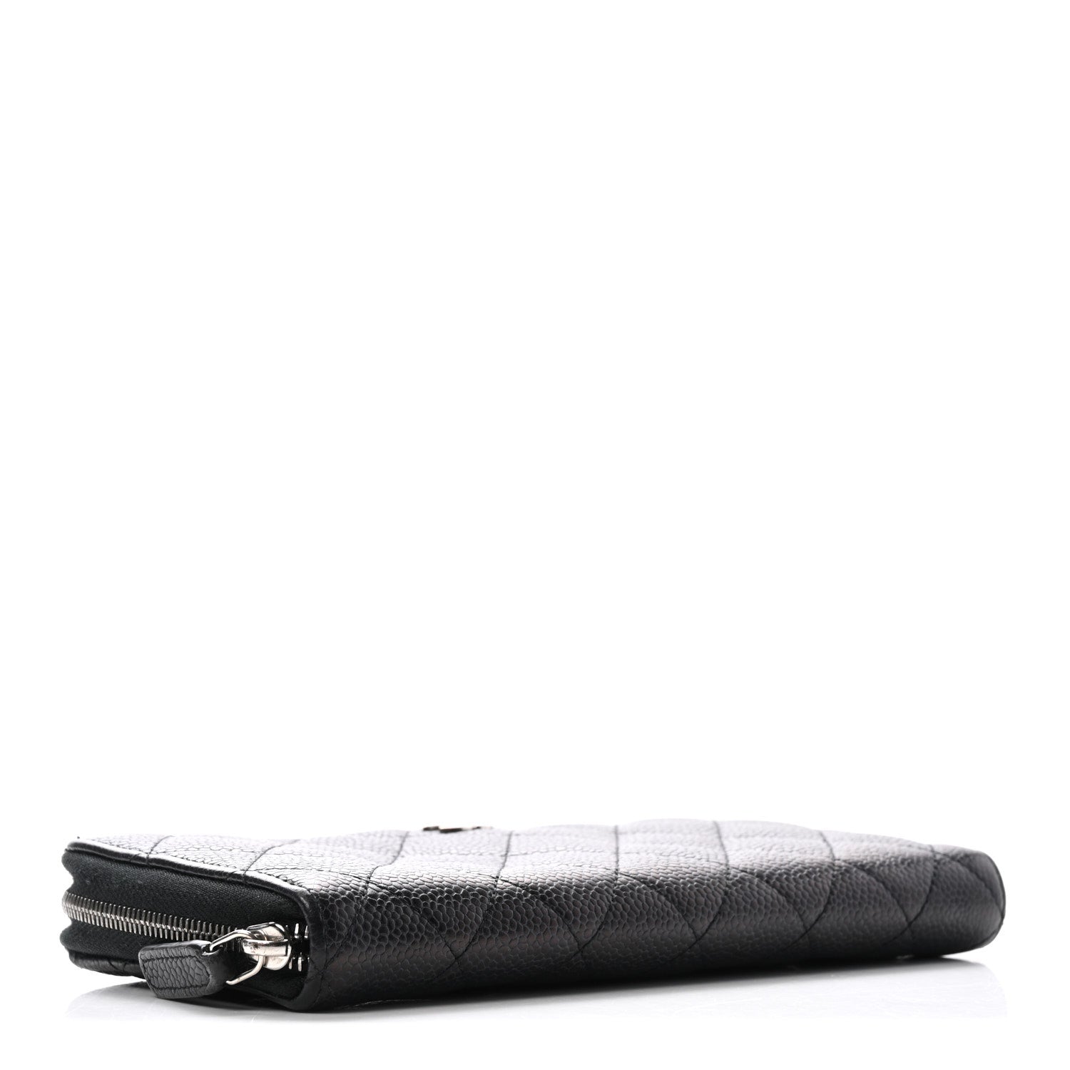 Chanel Caviar Quilted Large Gusset Zip Around Wallet Black 4 of 16