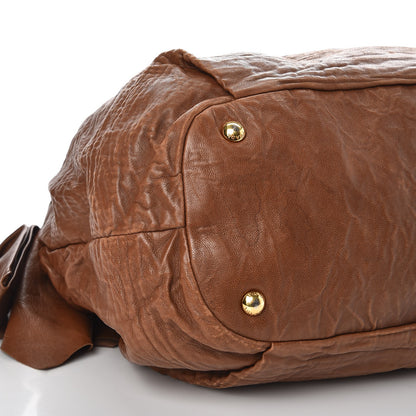 Prada Nappa Antique Bow Tote Bag Cocco 5 of 10