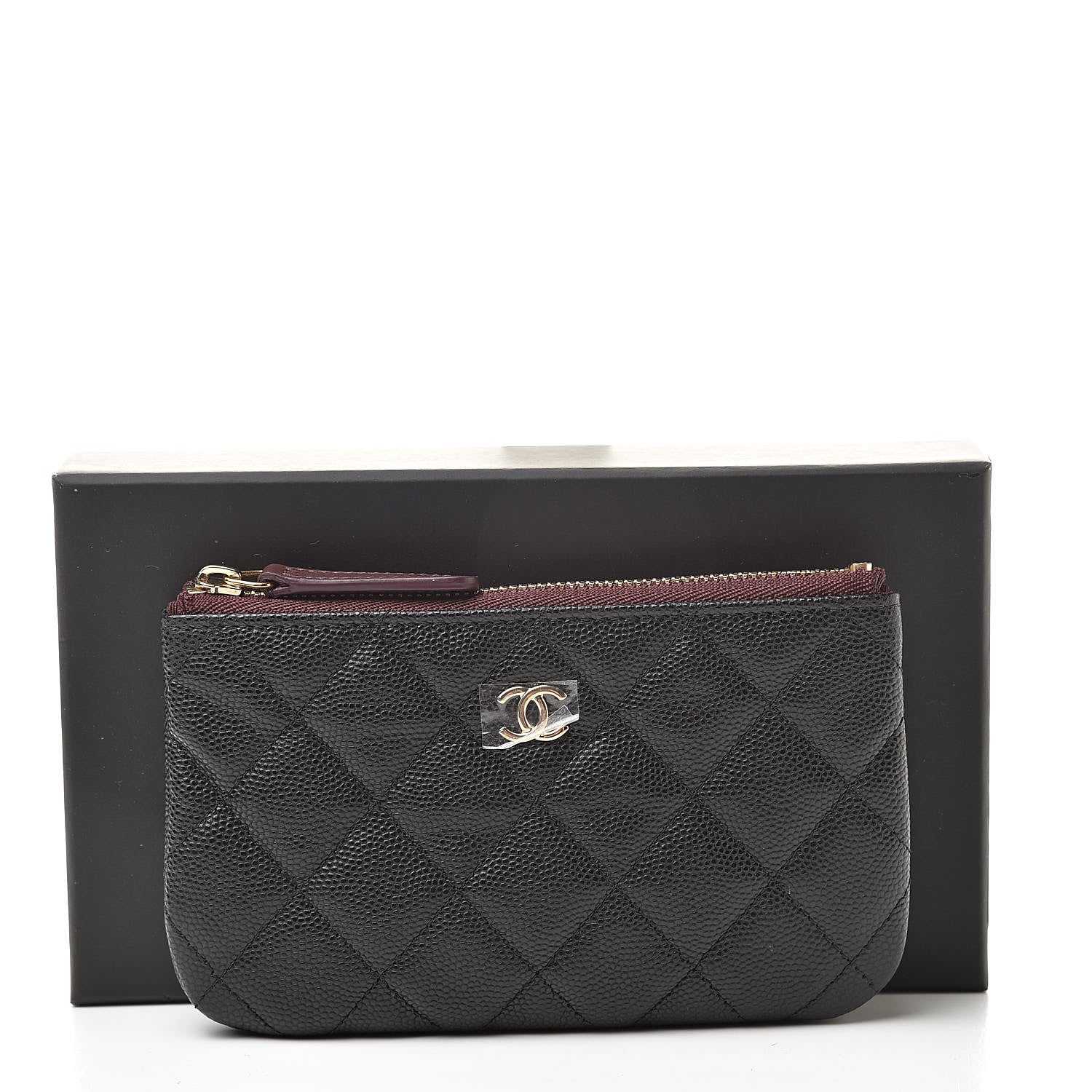 Chanel Caviar Quilted Small Cosmetic Case Black 8 of 8