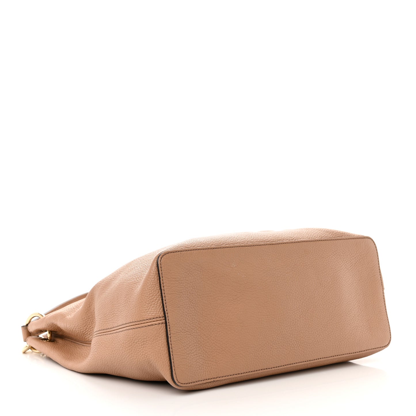 Pebbled Calfskin Large Soho Hobo Camelia
