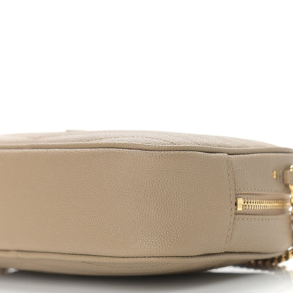 Saint Laurent Grain De Poudre Matelasse Monogram Mini Lou Camera Bag Dark Beige 9 of 9