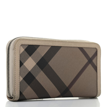 Burberry Smoked Check Zip Around Wallet Trench 2 of 6