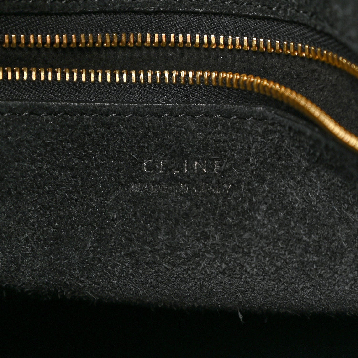 Celine Soft Grained Calfskin Sangle Bucket Bag Black 6 of 12