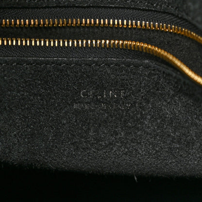 Celine Soft Grained Calfskin Sangle Bucket Bag Black 6 of 12