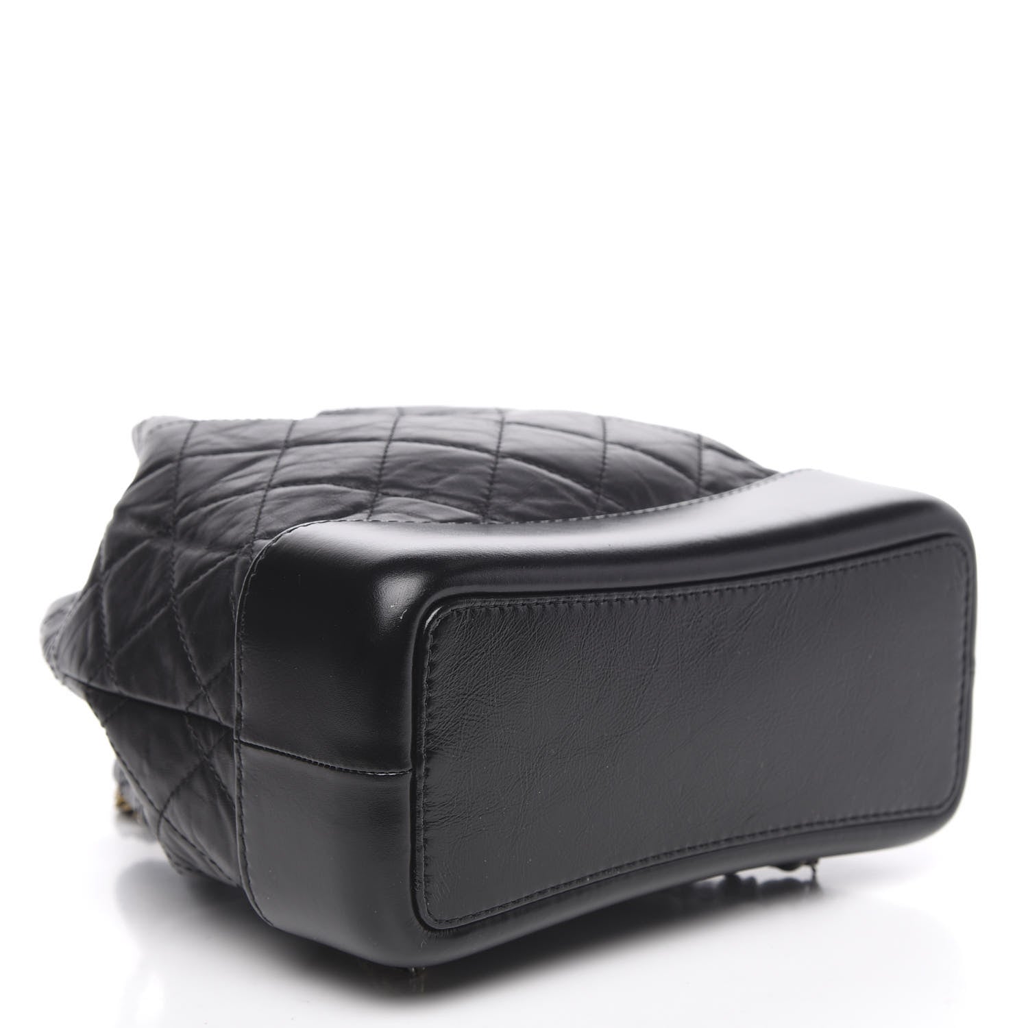 Chanel Aged Calfskin Quilted Small Gabrielle Backpack Black 3 of 9