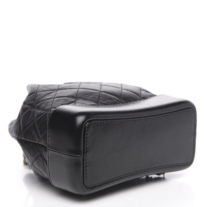 Chanel Aged Calfskin Quilted Small Gabrielle Backpack Black 3 of 9