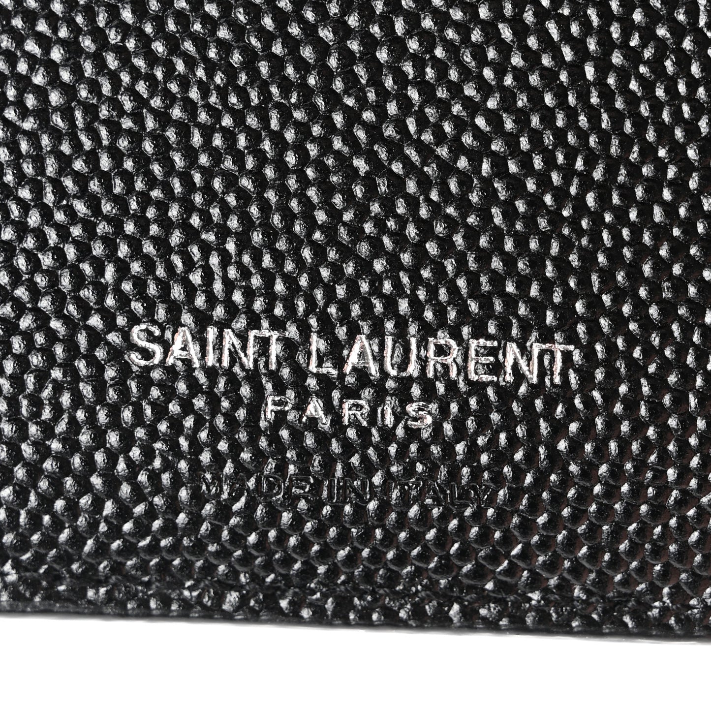 Grain De Poudre Matelasse Chevron Monogram Zipped Card Case Black