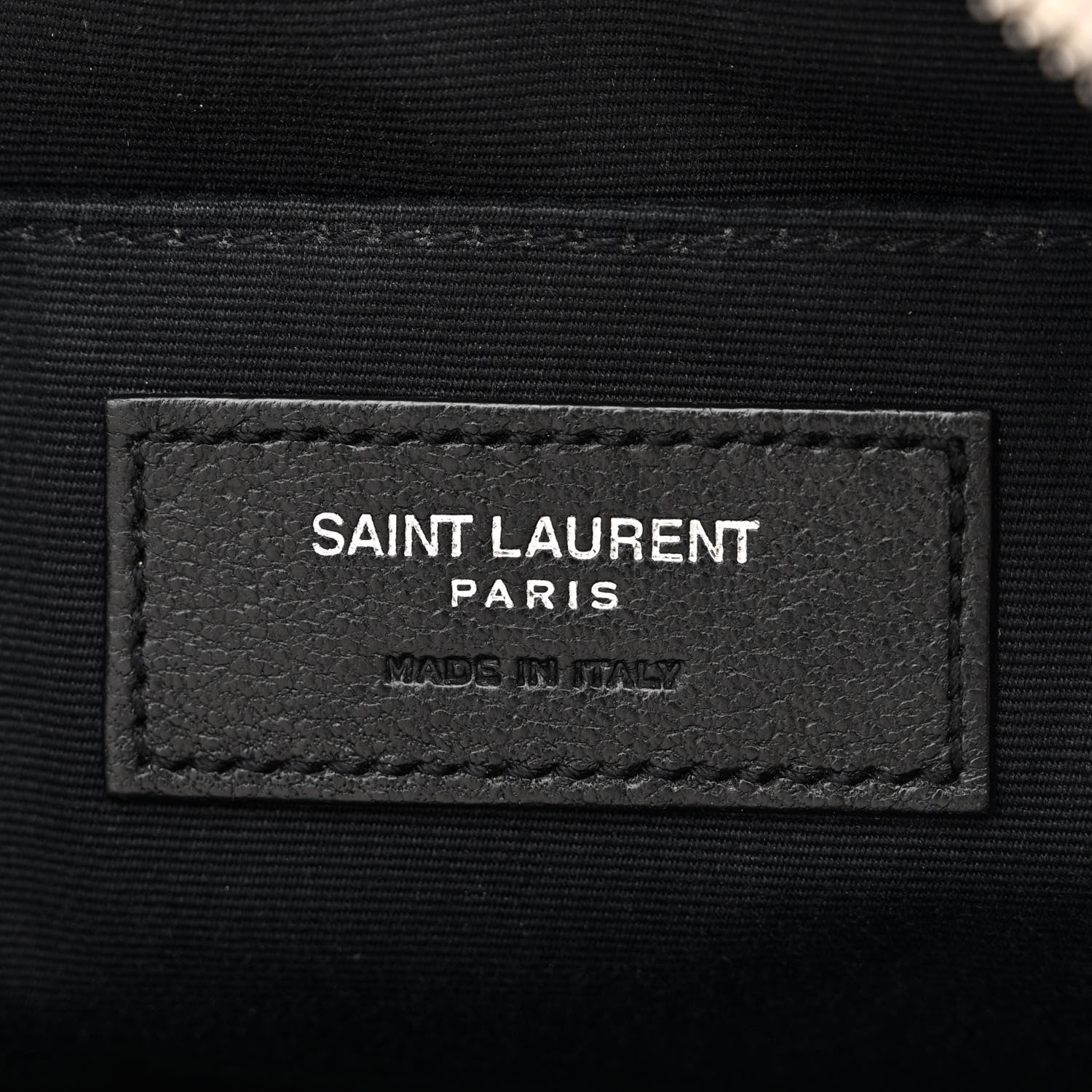 Saint Laurent Lambskin Monogram Lou Camera Bag Granite 6 of 13