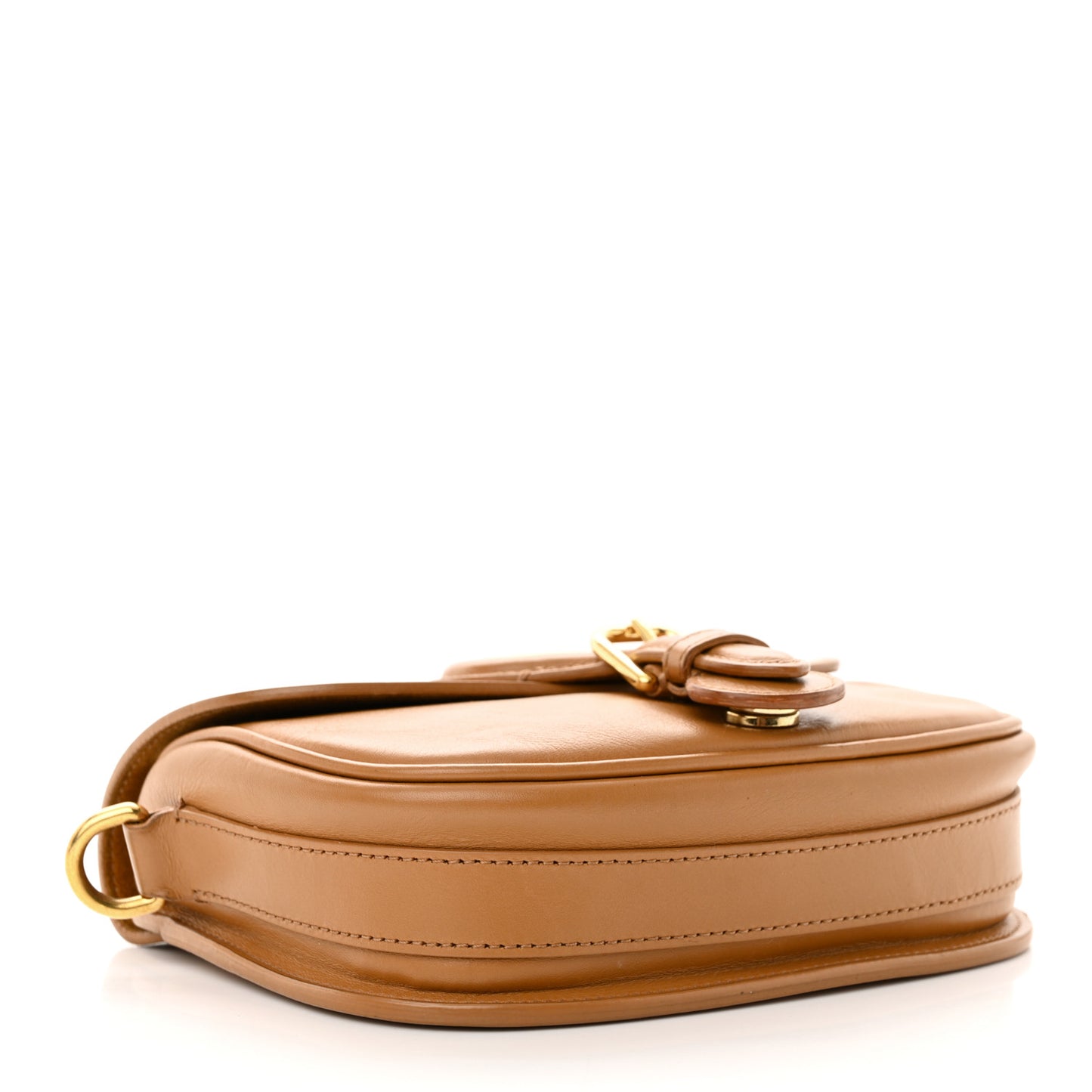 Box Calfskin Small Bobby Flap Camel