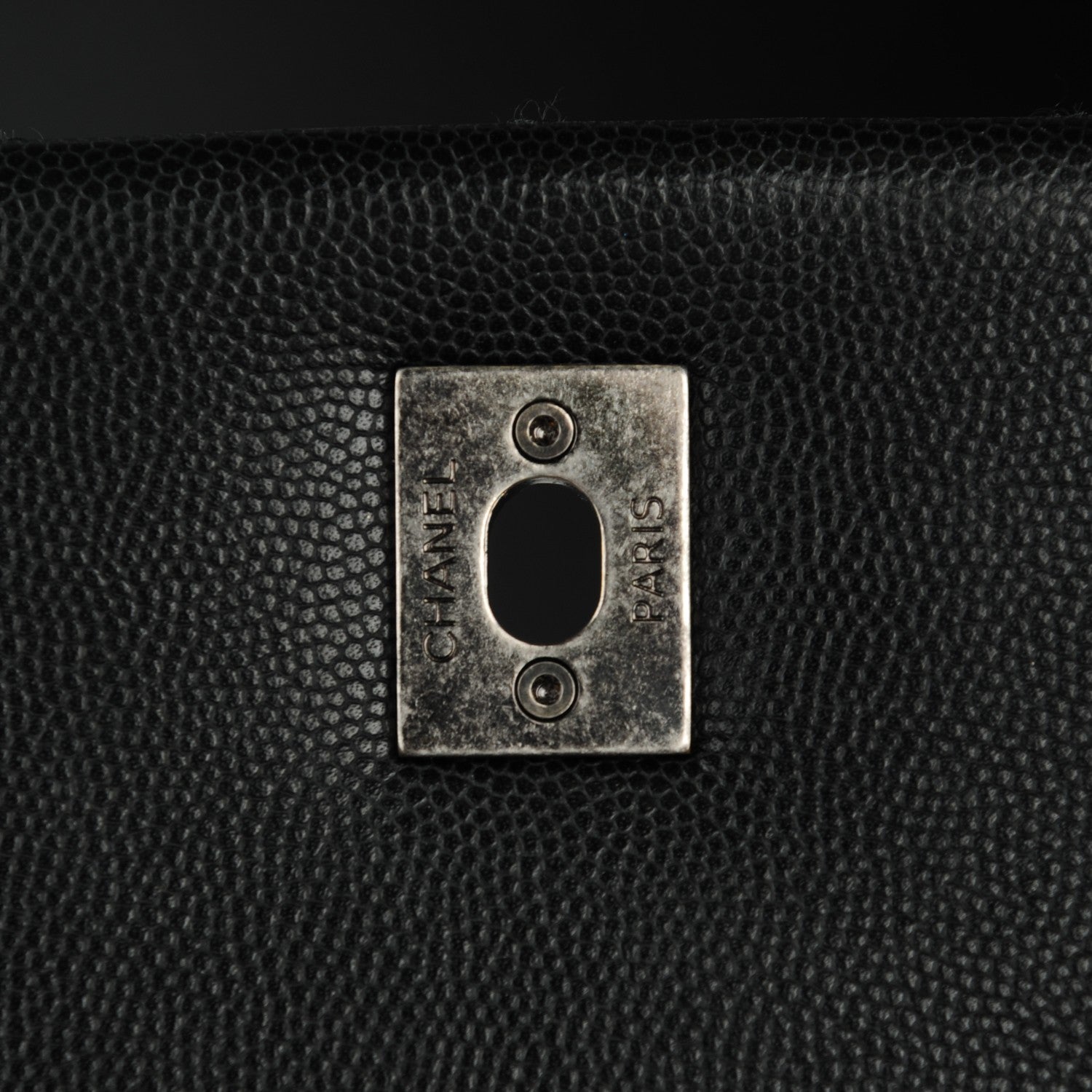 Chanel Caviar Quilted Medium Coco Handle Flap Black 8 of 8