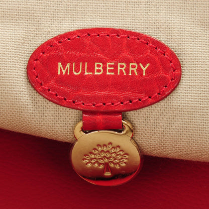 Mulberry Shrunken Calfskin Medium Alexa Poppy Red 6 of 8