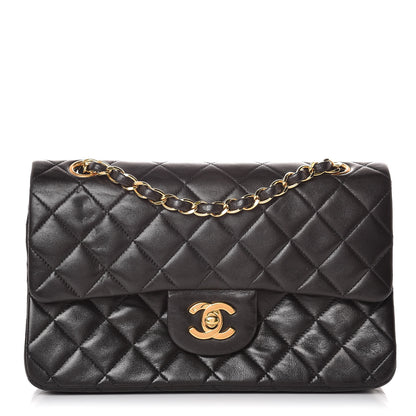 Chanel Lambskin Quilted Small Double Flap Black 1 of 14