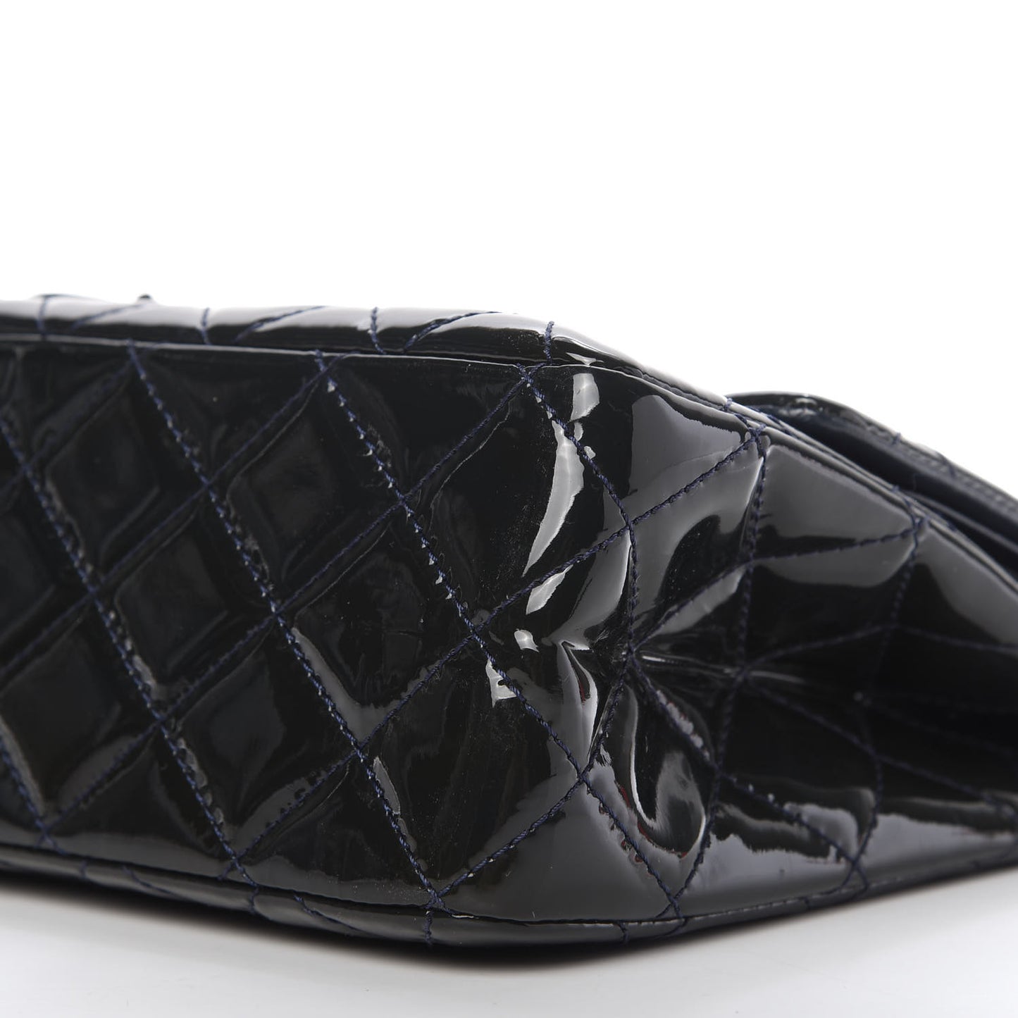 Patent Quilted 2.55 Reissue 227 Flap Dark Blue