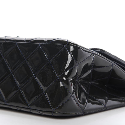 Chanel Patent Quilted 2.55 Reissue 227 Flap Dark Blue 7 of 10