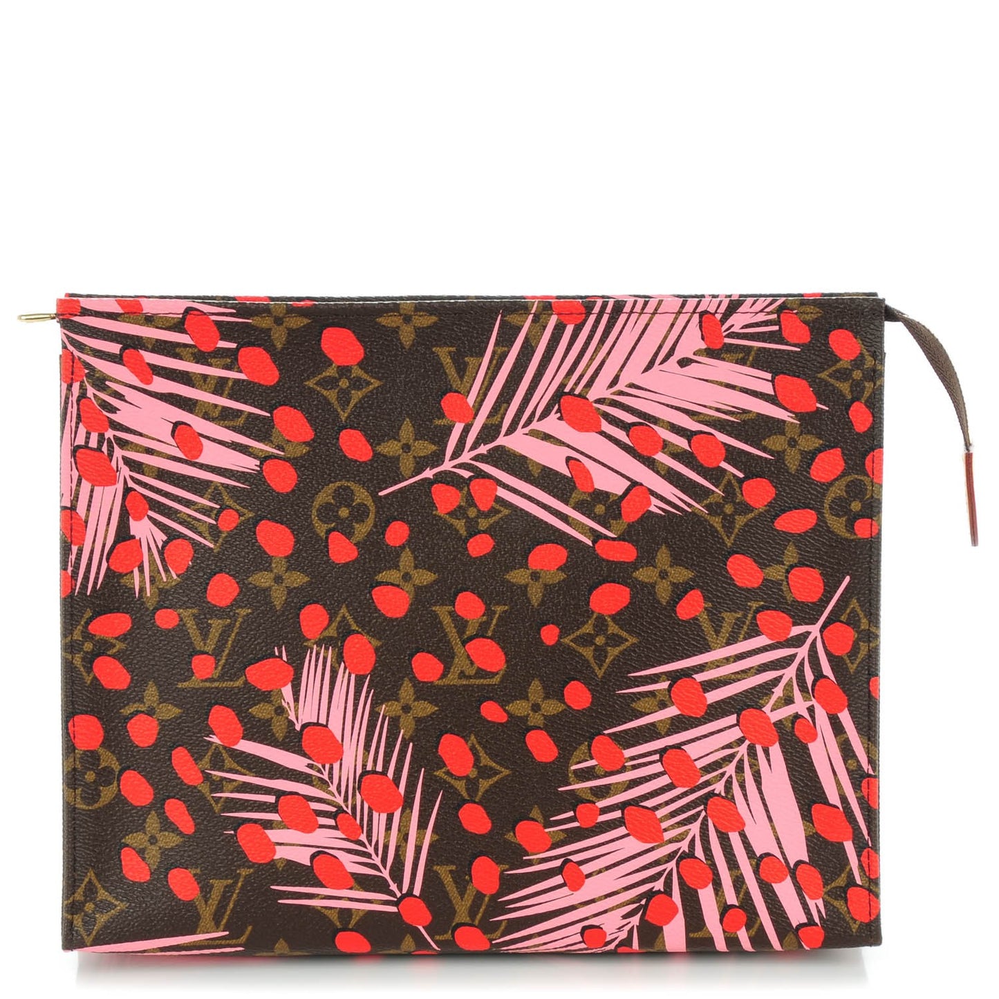 Monogram Jungle Dots Toiletry Pouch 26 Sugar Pink Poppy