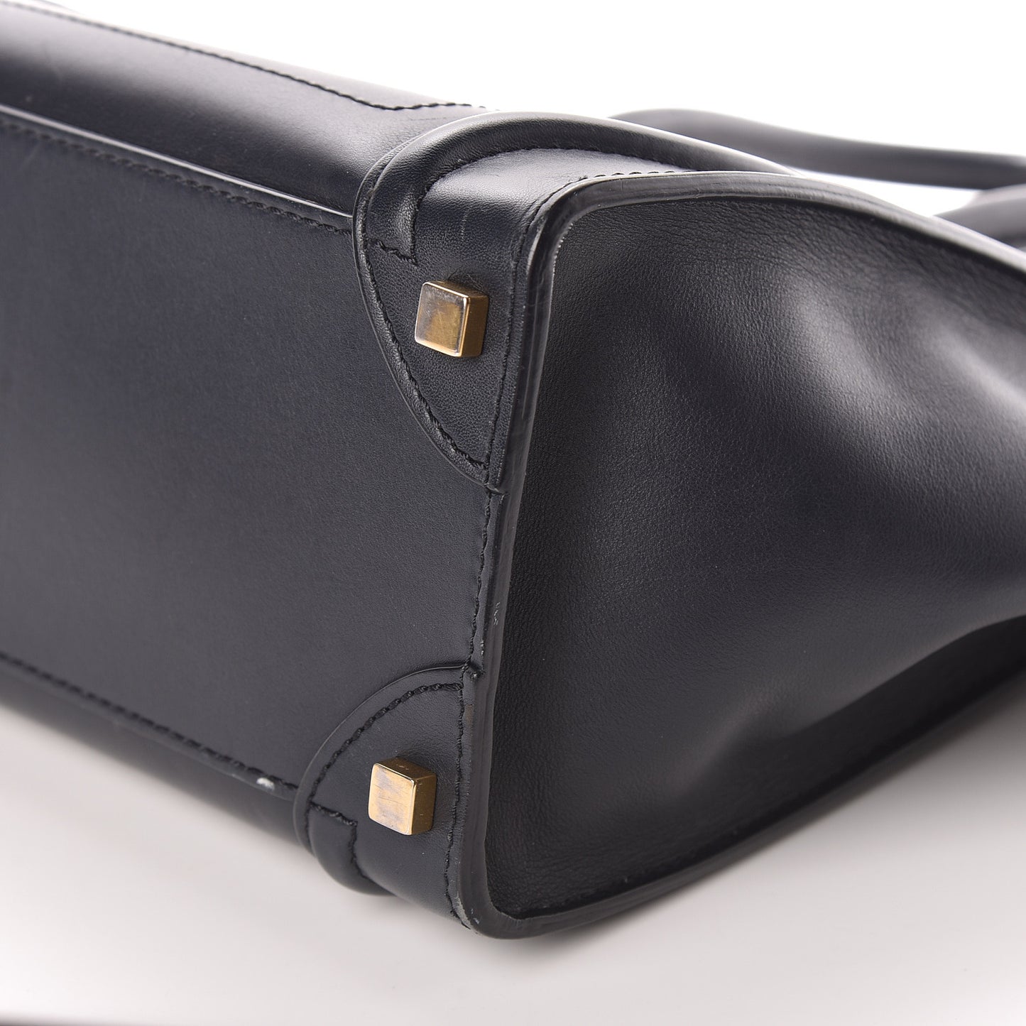 Smooth Calfskin Micro Luggage Navy Blue