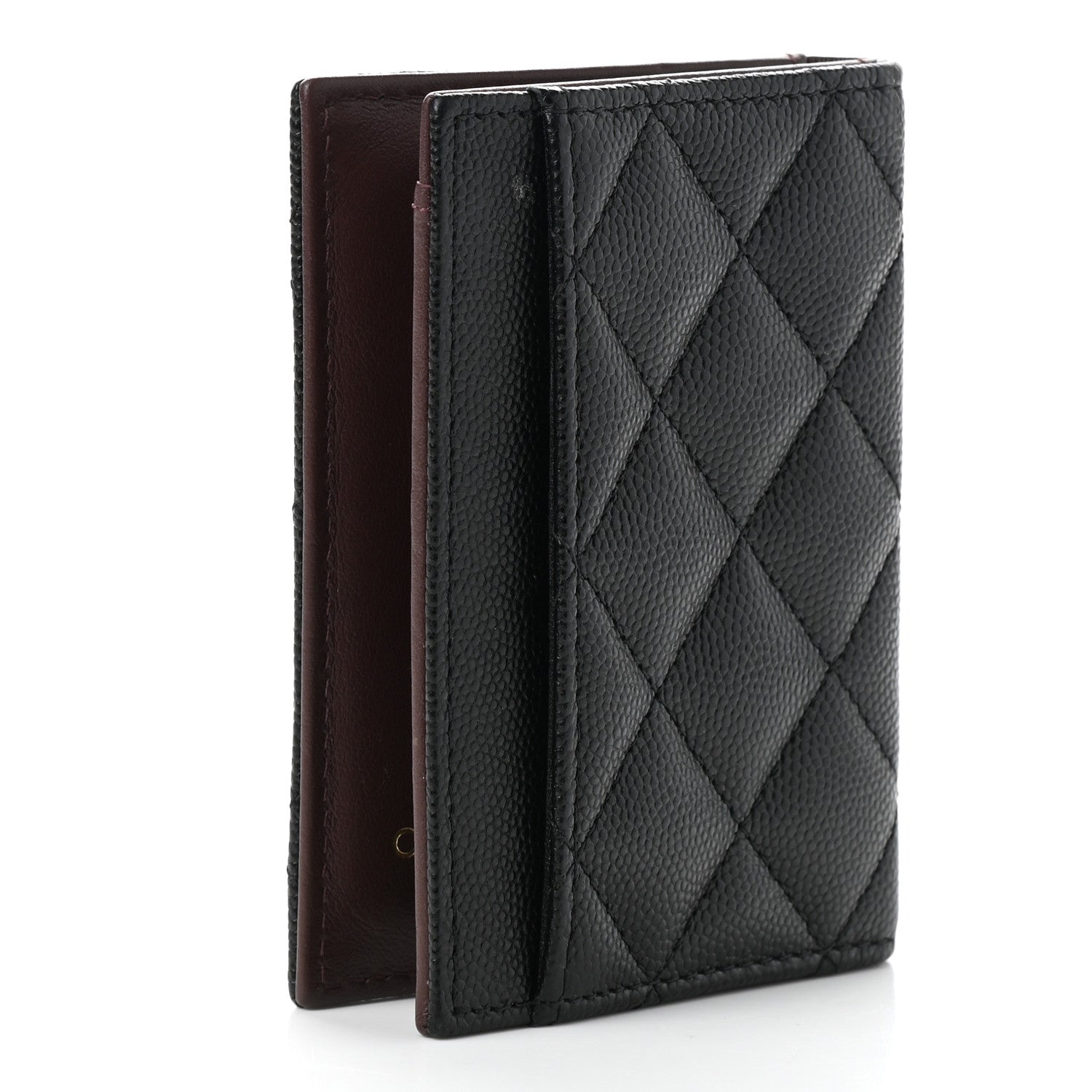 Chanel Caviar Quilted Card Holder Wallet Black 3 of 9
