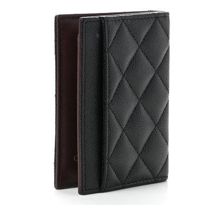 Chanel Caviar Quilted Card Holder Wallet Black 3 of 9