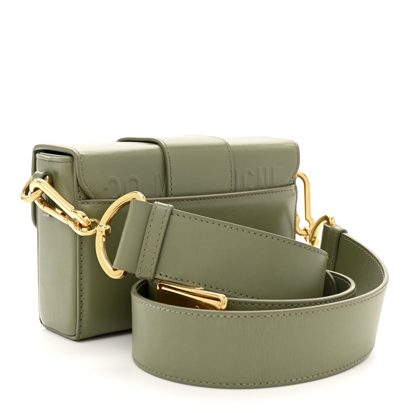 Box Calfskin 30 Montaigne Box Bag Mint Green
